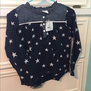 Girls Hannah Anderson shirt size 130 (American 10)